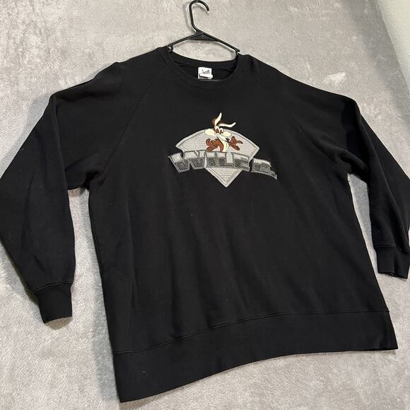 Vintage Wile E Coyote Sweatshirt Mens 2XL Warner Bros Studio Store 2000 Cartoon - Picture 2 of 7